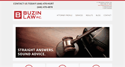 Desktop Screenshot of buzinlaw.com
